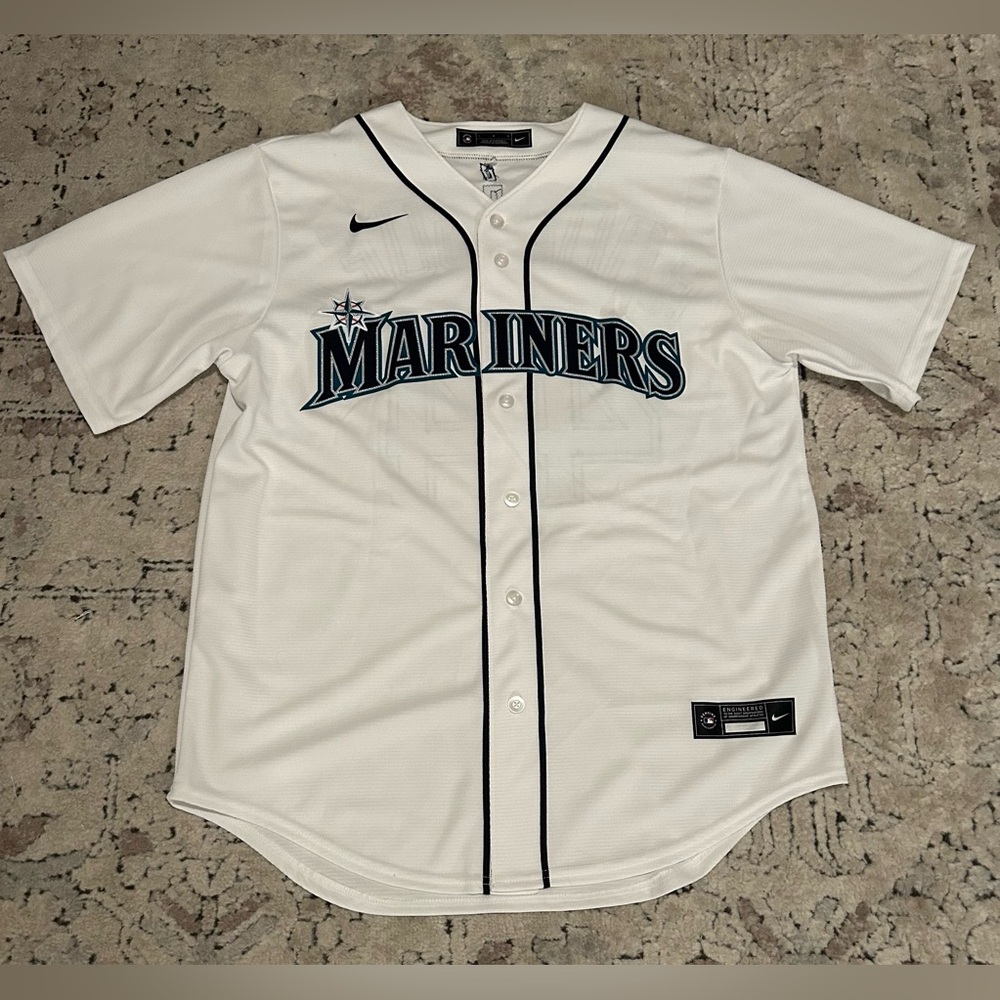 Nike Authentic Seattle Mariners Julio Rodriguez #44 MLB White Jersey Men’s Sz: L